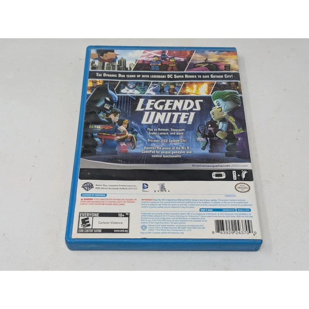 LEGO Batman 2: DC Super Heroes (Nintendo Wii U, 2013) Pre‎ Owned